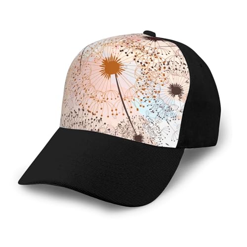 Design: la fascia antisudore integrata può assorbire il sudore e la struttura a 6 pezzi del corpo del cappello si adatta meglio alla testa. Il corpo del cappello ha fori di ventilazione ricamati. È molto adatto come protezione solare o come decorazione. Chiusura a strappo, usa la chiusura posteriore per adattare il cappellino da baseball alla tua testa e garantire il massimo comfort e una vestibilità sicura in ogni momento.