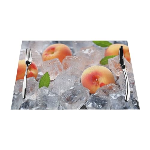 Set de table tissé PVC résistant chaleur napperon lavable antitache