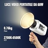 Zoom IMG-1 jinbei ef60bi 60w luce video Zoom IMG-1 jinbei ef60bi 60w luce video