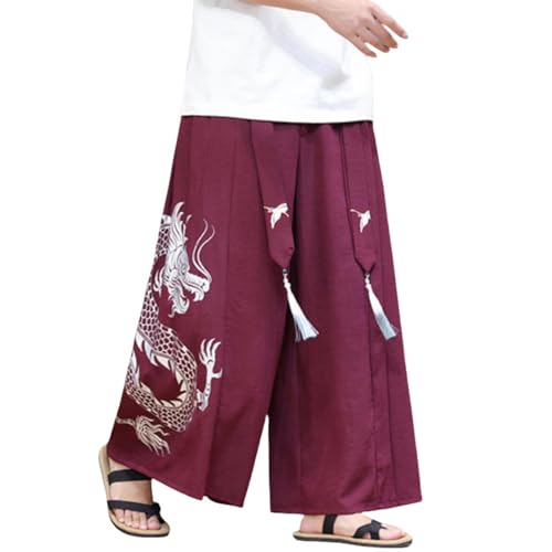 Pantalon ample homme pour rester au frais cet été style chinois antique tendance