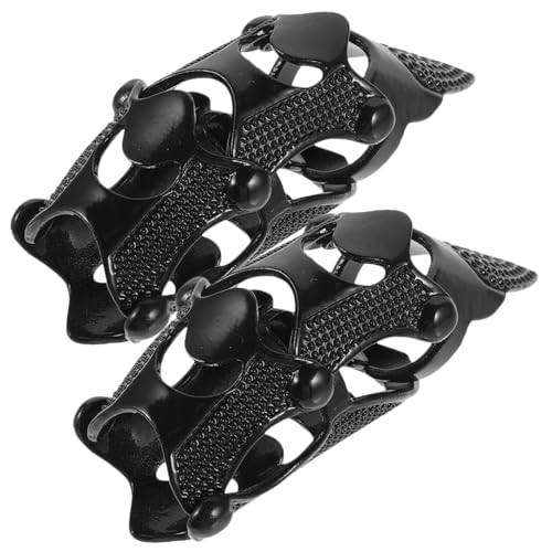 Baluue 2 Piezas Anillos Góticos con Bisagras de Aleación Duradera Diseño Punk de para Dedos Largos para Fiesta de Halloween y Rockero