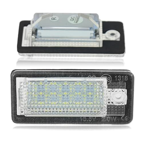 Luz matrícula LED blanca auto para lámpara luz matrícula Audi A4 B7 A5 C6 Q7