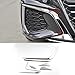 SJSFF Fendinebbia Anteriore per Auto in Acciaio Inossidabile Cornice Decorativa Copertura Trim Palpebra Strisce Luminose Adesivi Decorazione Accessori per Audi A3 8Y 2020-2021 LHD, 6 Pezzi