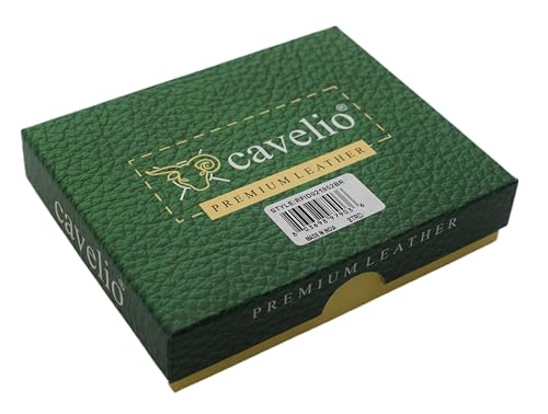 Mens Wallet RFID Genuine Leather Bifold Wallets For Men, 3 ID Windows 12 Card Holders Gift Box (Brown)3