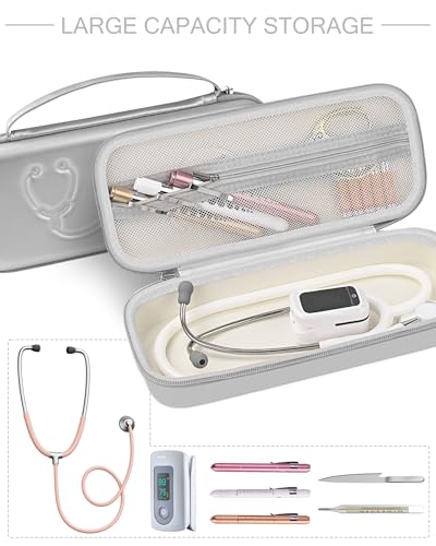 Image of Stethoscope Case for 3M Littmann Classic III & Lightweight II S.E, Silver