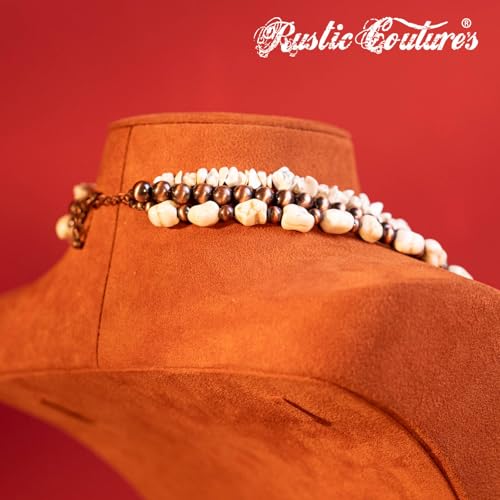 Image of Montana West Rustic Couture's Western Jewelry Set for Women Cowgirl Vintage Western Necklace Earring