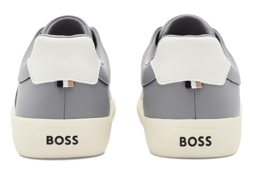 Image of BOSS Men's Aiden Logo Block Leather Low Top Sneakers