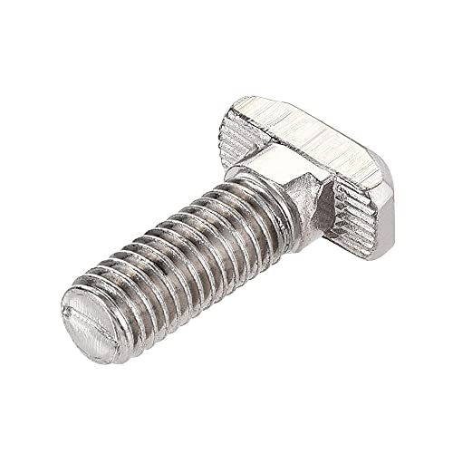 Image of uxcell M8x25mm T-Slot Drop-in Stud Sliding Bolt Screw Carbon Steel for 40 Series Aluminum Profile 5pcs