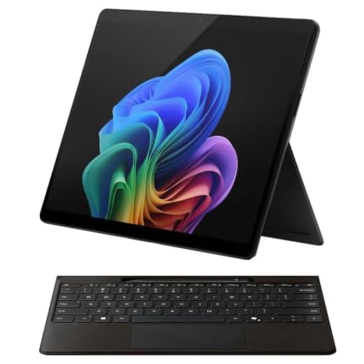 Microsoft Surface Pro 11 Snapdragon X Elite Laptop/Tablet (2024), 13" OLED Touchscreen Display, 16GB/1TB, Windows 11 Copilot + PC Bundle with Surface Pro Keyboard, Black