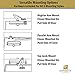 Dynasty Hardware Door Closer, Grade 1 Heavy Duty Commercial Hydraulic Closer, Self-Closing, Adjustable Spring Size 3-6, ADA Compliant, Surface Mount, Sprayed Duronotic Bronze, Series 1636