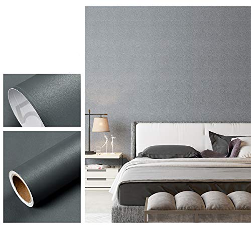 Papel adhesivo para muebles gris cemento mate, vinilo autoadhesivo impermeable de 60cmx3m 3
