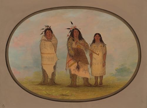Prints Toile de Peinture Célèbre George Catlin au rendu artistique d'exception 60x90cm