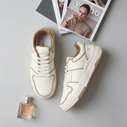Image of YOHO UrbanDash Sneakers for Woman | Strong Grip, Cushioned Insoles | Comfortable & Stylish for Everyday Use Shoes for Woman /Girls /Ladies -1050