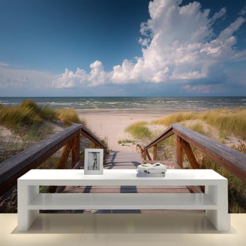 Fotomural de playa 200 x 140 cm para ampliar visualmente salones pequeños 6