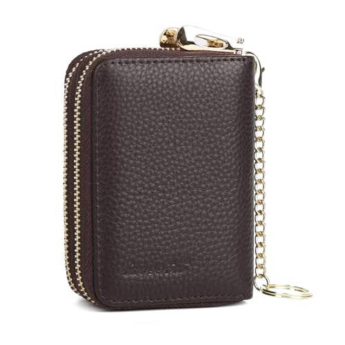 Image of imeetu Rfid Credit Card Holder,Genuine Leather Businese Card Case,Rfid Blocking Wallet for Women & Men