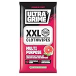 UltraGrime Multi-Purpose Wet Wipes Pomelo Scented Cleaning Cloths Plastic-Free Hand Wipes For Home, Kitchen, Toilet, Floor & Surface Cleaning XXL Large Heavy-Duty Family Wet Cloths (Pack of 40)