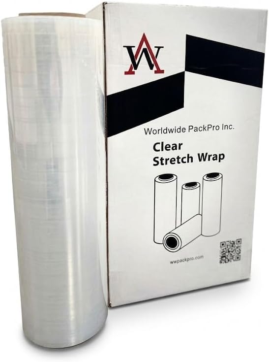 WA Hand Length Stretch Wrap, Plastic Film, LLDPE Material, for Storage and Shipment (Industrial Hand Length 70 Gauge)
