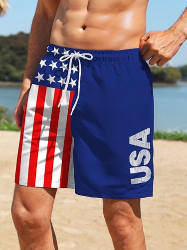 Generic Mens Swim Trunks with Compression Liner Swimming Shorts 7 Inch Inseam Waterproof Quick Dry Beach Sport Shorts4