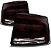 For Dodge Charger Dark Red Tail Lights Brake Lamps Driver Left + Passenger Right Side Replacement