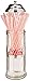 Tablecraft Coca-Cola Glass Straw Dispenser with Metal Lid, Small