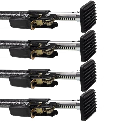 Image of US Cargo Control Ratcheting Cargo Bars for Pickup Truck Bed (4 Pack), 40 inch to 70 inch Adjustable Load Locks for Pickup Trucks, SUV, Minivan, and Small Trailers, Truck Bed Divider with Rubber Non-Slip Pads