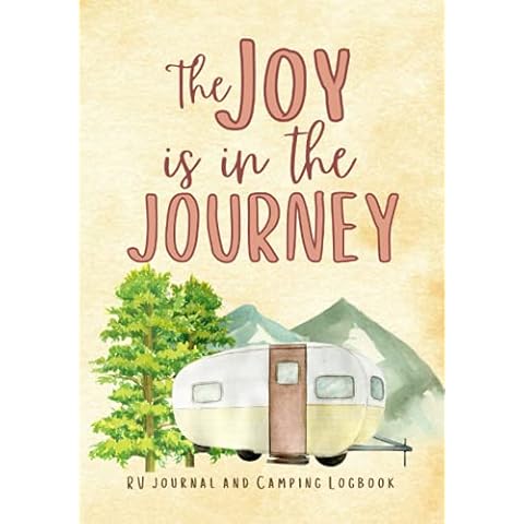 RV Journal and Camping Logbook - Vintage Watercolor Camper: Travel Log Notebook with Prompts / RV Journal Logbook / Keepsake Memory Notebook Cover