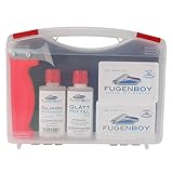 Fugenboy® Profi-Koffer - Silikon Fugenwerkzeug Made in Germany | Enthält Silikon-Entferner, Silikon Glättmittel, Silikon-Abzieher, Fugenmesser | Patentrechtlich geschütztes Silikonfugen Werkzeug