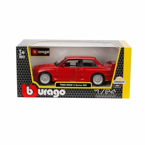 Bburago BMW M3 (E30) Die-Cast a Escala 1:24 Rojo miniatura 5