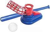 YEstge Automatische Baseball-Maschine, Baseballtrainer für Kinder, Sportspiele aus Kunststoff, tragbar