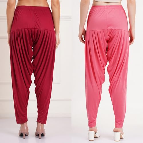 Image of Buy That Trendz Patiala Salwar for Women Relaxed Fit Viscose Patiyala Salwar Harem Bottom Pants