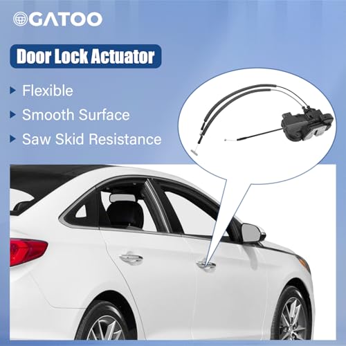 Image of Front Passenger Right Side Door Lock Actuator for Hyundai Sonata 2011-2015 | for 2011 2012 2013 2014 2015 Hyundai Sonata 1.6L 2.0L 2.4L, Front Right Door Latch Motor Assembly, 813203S020