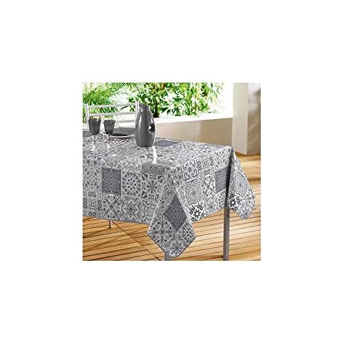 Nappe Rectangle PVC Persane Gris Cover
