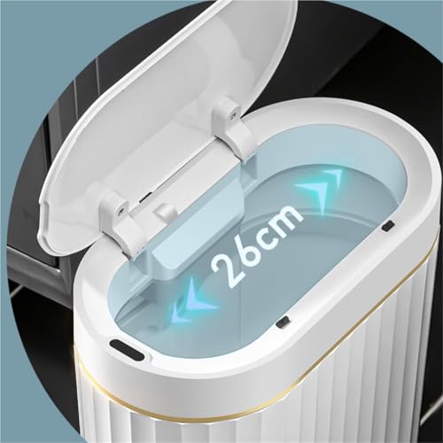 Cubo de basura con sensor inteligente de 7L acabado premium dorado para baño 2