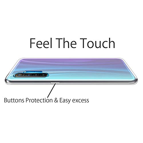 Image of COVERBLACK Rubber Silicone Back Cover for Realme 6i /Realme 6 - Transparent