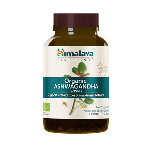 Himalaya Organic Ashwagandha, 60 Day Supply, Herbal Supplement for Stress Relief, Energy Support, Occasional Sleeplessness, Organic, Non-GMO, Vegan, Gluten Free, 670 mg, 60 Caplets - Image 5