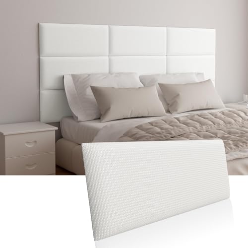 Greymond Upholstered Wall-Mounted Headboard, Acoustic Panel, Peel and Stick Padding,