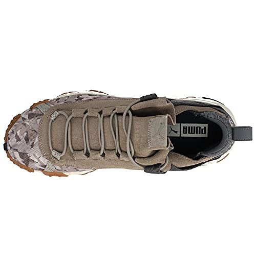 PUMA Mens Trailfox Camo Shoes, Size: 8 D(M) US, Color: Elephant Skin/Whisper White