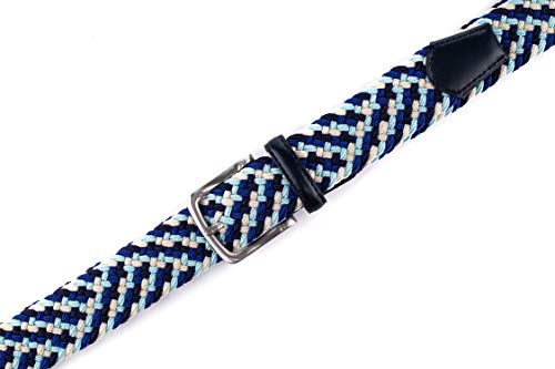Image of Fabio Valenti Canvas Elastic Fabric Woven Stretch Braided Belts for Men Women Junior with Multicolored /Full Sizes