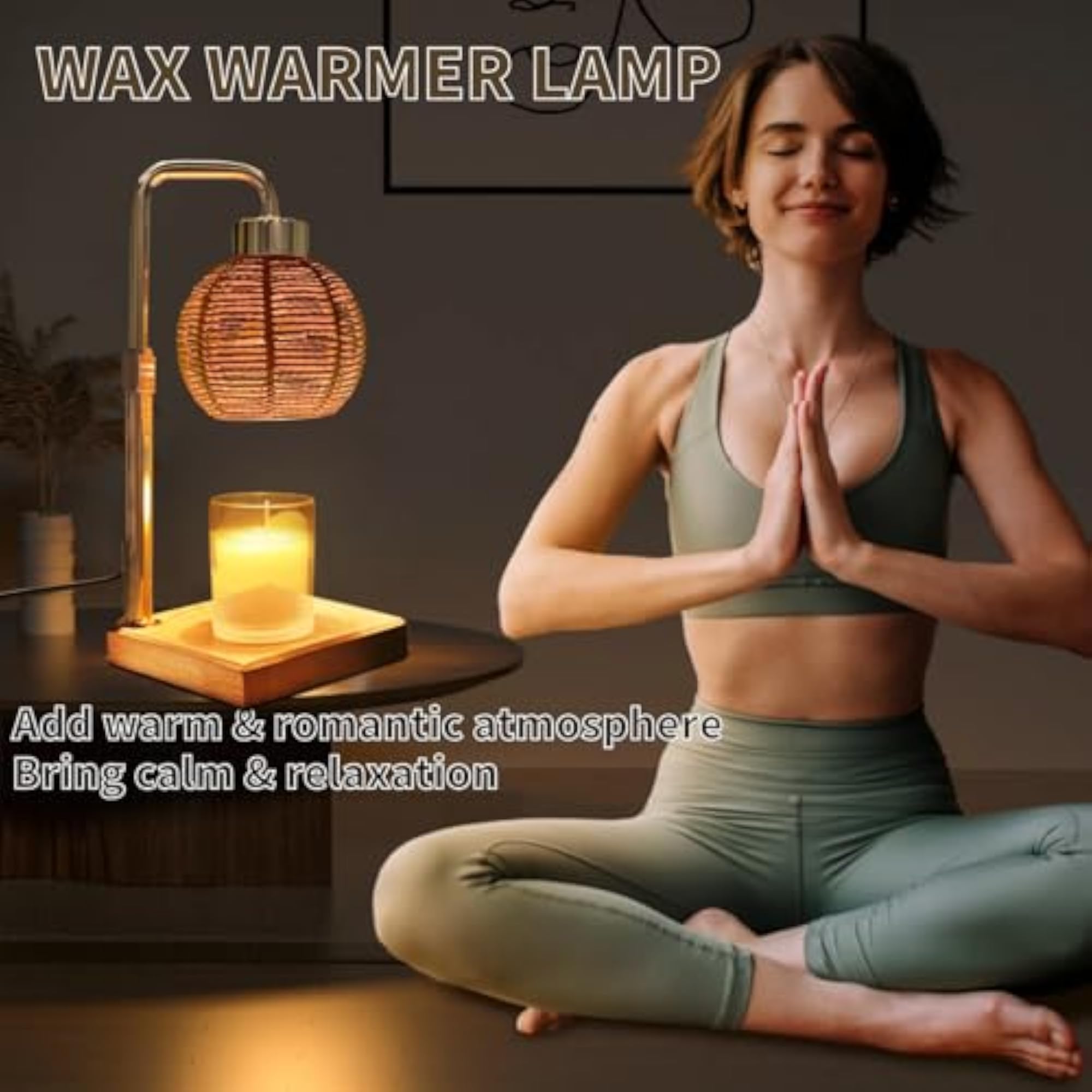 Candle Warmer Lamp with Timer, Adjustable Dimmable Wax Warmer