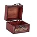 Produktbild Retro Mini Square Box reine handgemachte hölzerne Candy Aufbewahrungsbox Container Ring Ohrringe Lagerung Inhaber(6015A Lotus)