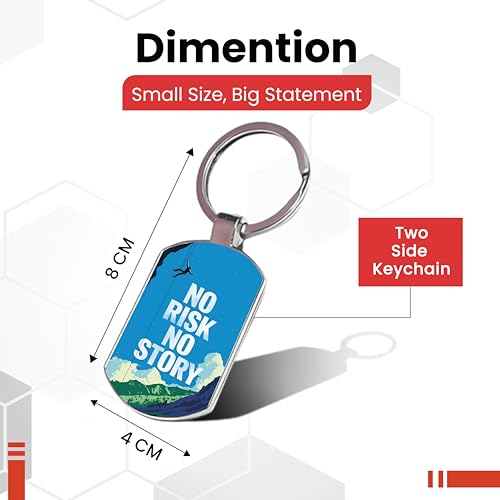 Image of Premium Printed Metal Keychain for Men & Women | High-Definition Artwork Print | Durable Key Ring for Car, Bike, Home & Office Keys | Stylish Decorative Key Holder Gift