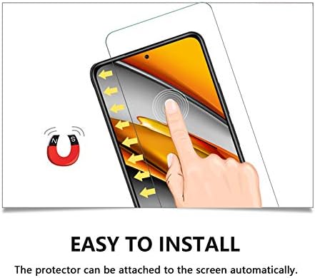 Widamin 2Pack, Screen Protector Compatible with Xiaomi POCO F3, And 2 Pcs Camera Lens Protector, Premium Tempered Glass with 9H Hardness, 2.5D Round Edge, Alignment Tool