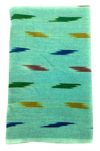 Image of Cotton Pochampally ikat unstitched blouse, Kurthi, long frock fabric material for women (1 meter, 2 meters & 3 meters)