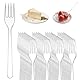 100 Stück Mehrweg Tafelgabeln, Wiederverwendbare und Robust, Kuchengabeln, Mehrweg Dessertgabeln, Außenbereich und im Innen Veranstaltungen Catering, Hochzeit (12 cm)