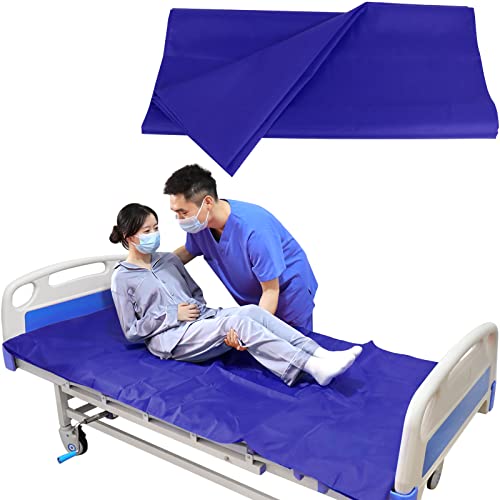 YHK Tubular Slide Sheet for Patient Transfer Sliding Draw Sheets to Assist Moving Elderly Slides for Cars Hospital Bed Home Care(Blue 39x79(100x200cm)