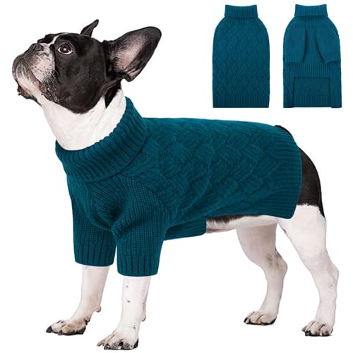 Pull de Noël à col roulé pour chiens de toutes tailles AOFITEE