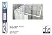 FERIDRAS Barra Cortina Ducha Angular, Metal, Blanco, 4.0 x 15 x 90.5...