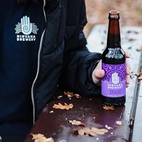 Nirvana – Dark and Rich Stout Beer 0.0% ABV – Alcohol Free Craft Beer with Hints of Stone Fruits with Chocolate Aromas – Gluten Free Beer, Vegan Alcohol, Craft Beer Gift Set – 12 x 330ml Nirvana - Dark and Rich Stout Beer 0.0% ABV - Alcohol Free Craft Beer with Hints of Stone Fruits with Chocolate Aromas - Gluten Free Beer, Vegan Alcohol, Craft Beer Gift Set - 12 x 330ml – Nirvana Brewery