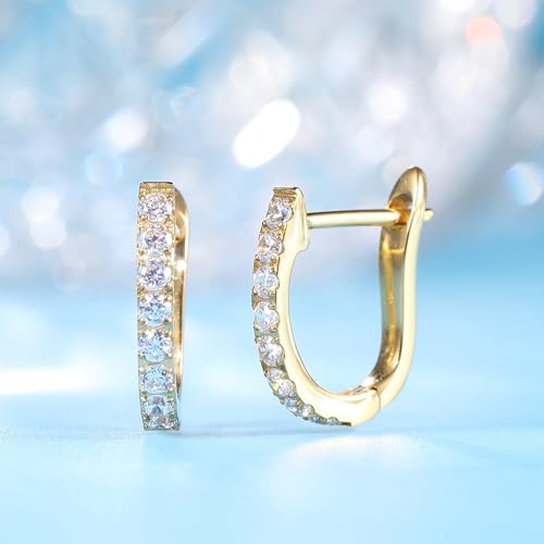 Limerencia Hypoallergenic Pure Titanium Huggie Hoop Earrings, F136 Implant Grade Titanium Small U-Shaped Cuff Earrings Lightweight for Women Sensitive Ears3