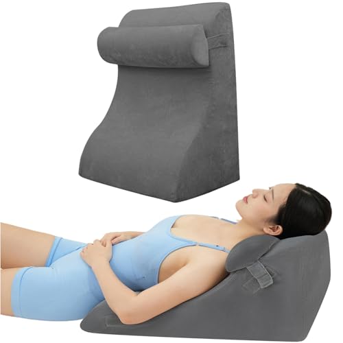 腰枕 腰痛 背もたれクッション ランバーサポート 高反発 背もたれ ベッドの上 三角枕 逆流性食道炎 枕 まくら ランバーサポート 年寄りプレゼント 腰当てクッション 就寝用 専用 読書用 姿勢矯正 テレビ腰枕 洗えるカバー 足枕付き